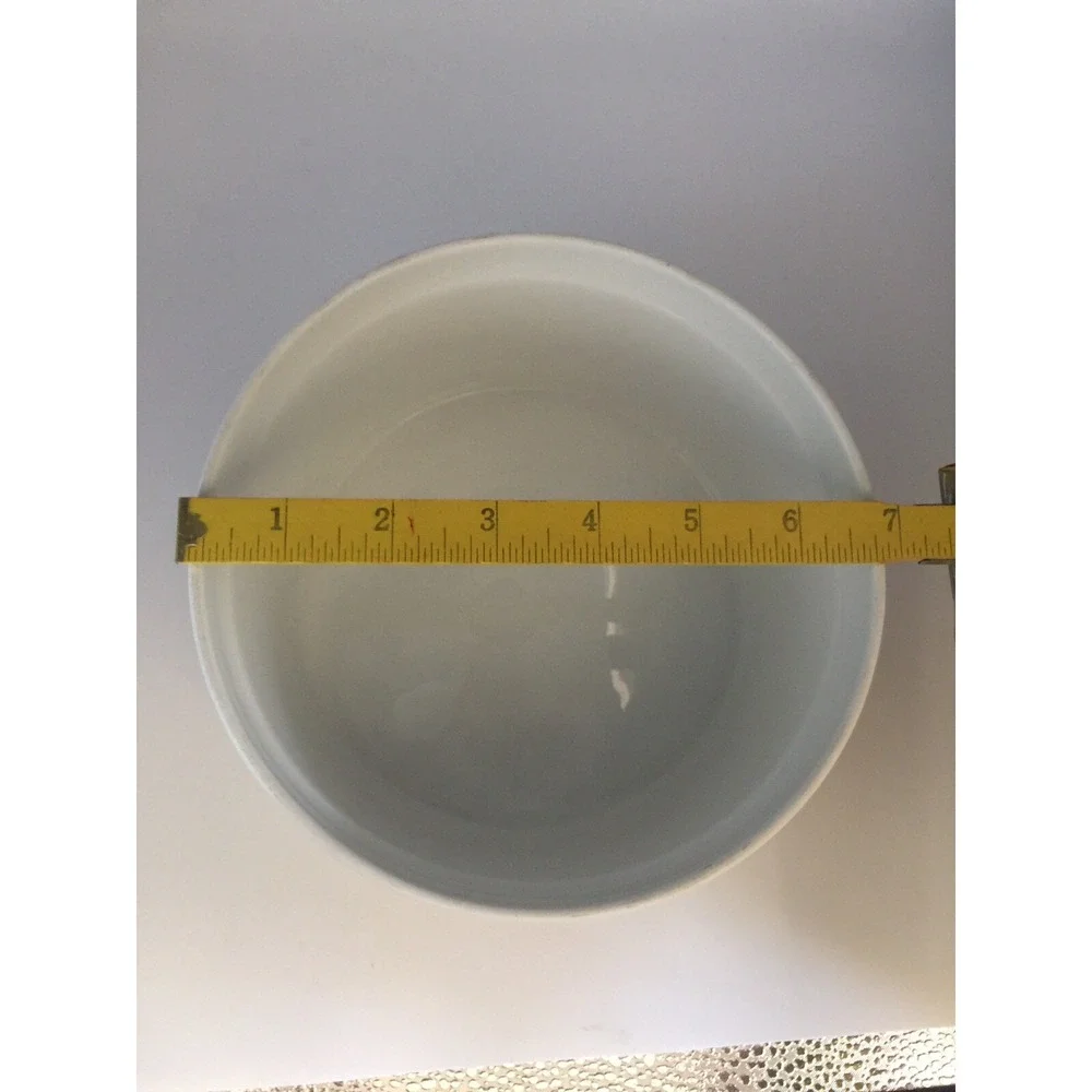 Royal Worcester Porcelain Fire Proof Souffle Bowl Evesham Gold England 7